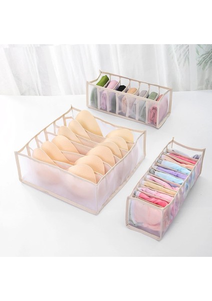 Gri Tarzı 11 Izgara Örgü Sutyen Saklama Kutuları Iç Giyim Çekmecesi Naylon Ev Çok Bit Bölücü Organizatör Dolap Katlanır Kravatlar Çorap Şort (Yurt Dışından) modelleri