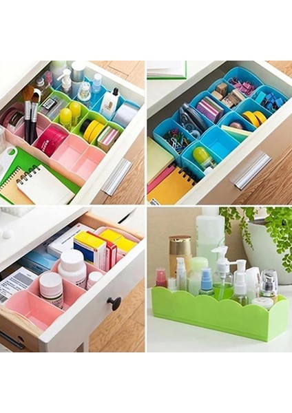 Yeşil Stil Toplama Konteyner Çekmece Iç Çorap Kravat Saklama Kutusu Kozmetik Organizatör Ev Plastik Çeşitli Eşyalar Depolama (Yurt Dışından) modelleri