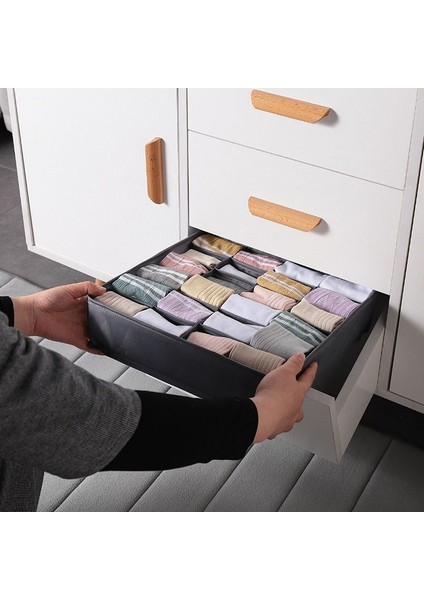 Gri 6 Izgara Stili Yıkanabilir Iç Çamaşırı Çekmece Organizatörleri Depolama Bölücüler Klozet Organizatör Saklama Kutusu Giysiler Için 24 Izgara Sütyen Atkılar Kravatlar Çorap (Yurt Dışından) fiyatları