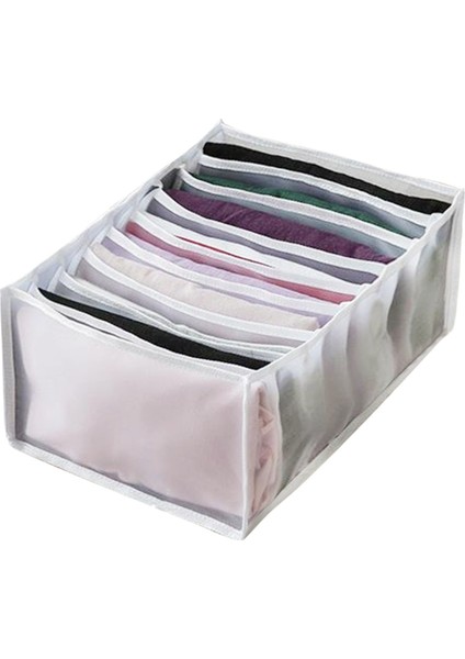 E 32X25X17CM Stili Kot Bölmesi Saklama Kutusu Dolap Elbise Çekmecesi Örgü Ayırma Kutusu Istifleme Pantolon Çekmece Bölücü Yıkanabilir Ev Organizatör (Yurt Dışından)