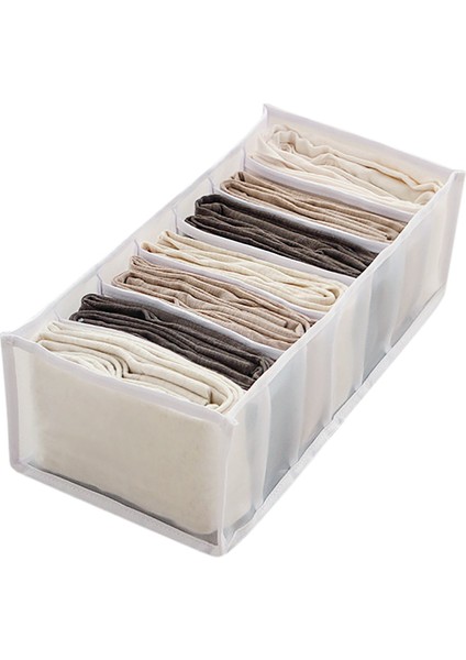 E 32X25X17CM Stili Kot Bölmesi Saklama Kutusu Dolap Elbise Çekmecesi Örgü Ayırma Kutusu Istifleme Pantolon Çekmece Bölücü Yıkanabilir Ev Organizatör (Yurt Dışından)