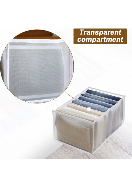 E 32X25X17CM Stili Kot Bölmesi Saklama Kutusu Dolap Elbise Çekmecesi Örgü Ayırma Kutusu Istifleme Pantolon Çekmece Bölücü Yıkanabilir Ev Organizatör (Yurt Dışından)