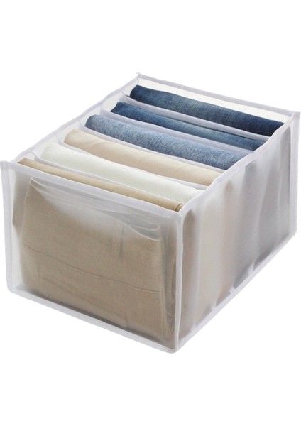 E 32X25X17CM Stili Kot Bölmesi Saklama Kutusu Dolap Elbise Çekmecesi Örgü Ayırma Kutusu Istifleme Pantolon Çekmece Bölücü Yıkanabilir Ev Organizatör (Yurt Dışından)