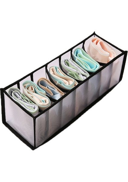 Siyah 7 Izgara Stili Iç Çamaşırı Sutyen Dolap Organizatör Ev Kabine Bölücü Saklama Kutusu Iç Çamaşırı Atkılar Için Katlanabilir Çekmece Organizatör Kutusu Çorap Sutyen (Yurt Dışından) fiyatları