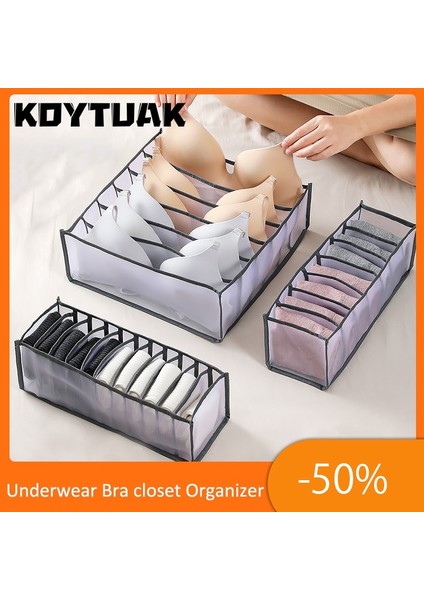 Siyah 7 Izgara Stili Iç Çamaşırı Sutyen Dolap Organizatör Ev Kabine Bölücü Saklama Kutusu Iç Çamaşırı Atkılar Için Katlanabilir Çekmece Organizatör Kutusu Çorap Sutyen (Yurt Dışından) modelleri