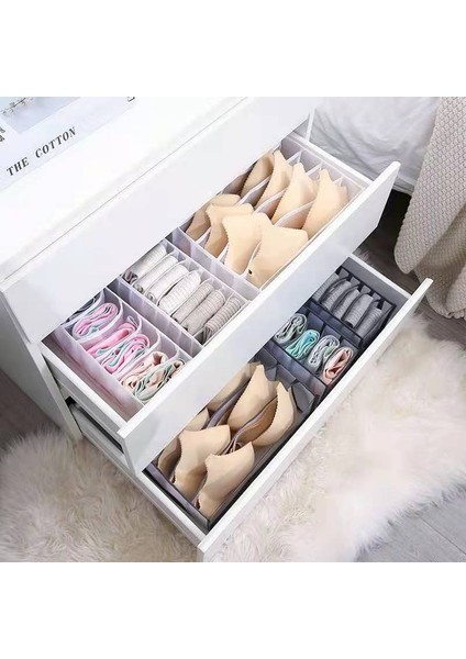 6 Izgara Stili Iç Çamaşırı Sutyen Organizatör Saklama Kutusu Çekmece Dolap Organizatörleri Bölücü Kutular Iç Çamaşırı Atkılar Çorap Sutyen Çantası Plastik Saklama (Yurt Dışından) fırsatları