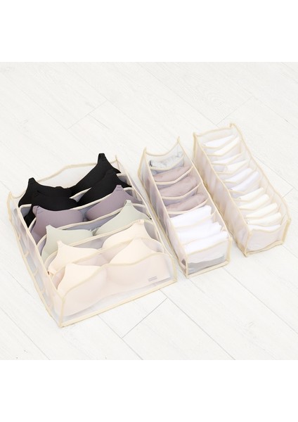SN0003 Stili New Panties Sock Organizer Drawers Bra Storage Box Washable Foldable Closet Underwear Storage Organizer Box For Clothes (Yurt Dışından) indirimleri