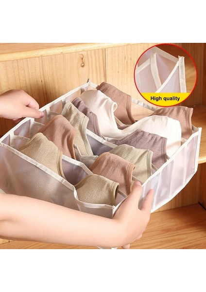 Pembe 11 Izgara Stili Iç Çamaşırı Saklama Kutusu Yurt Klozet Organizatörü Çorap Sutyen Giysileri Için Katlanabilir Çekmece Bölücü Kutuları 7 Izgaralar Iç Çamaşırı Organizatörü (Yurt Dışından) fırsatları