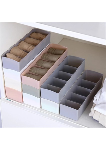 Yeşil Stil 26,5 x 7,7 x 5,5 cm 5 Bölme Çok Amaçlı Iç Çamaşırı Sutyen Kravat Çekmece Saklama Kutusu Makyaj Organizatör Çekmece Elbise Çorap Kılıf Çekmece Organizatör (Yurt Dışından) fırsatları