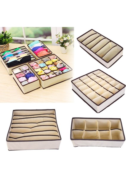 32X32X10CM Stili Yeni Organizatör Giysi Saklama Sutyen Saklama Kutuları Yurdu Klozet Organizatör Katlanır Kravatlar Çorap Şort Ev Saklama Kutusu (Yurt Dışından)