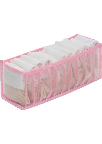 Pembe 11 Izgara Stili Iç Çamaşırı Sutyen Dolap Organizatör Ev Kabine Bölücü Saklama Kutusu Iç Çamaşırı Atkılar Için Katlanabilir Çekmece Organizatör Kutusu Çorap Sutyen (Yurt Dışından)