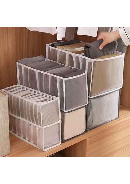 7 Izgara 25X36X20CM Stili Iç Çamaşırı Çekmece Organizatörleri Depolama Bölücüler Dolap Düzenleyici Katlanabilir Saklama Kutusu Giysiler Için 30 Izgara Sütyen Organizador Armario (Yurt Dışından)