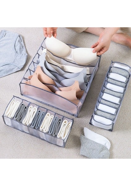 11 Izgaralı Çorap Stili Iç Çamaşırı Sutyen Organizatör Saklama Kutusu Çekmece Dolap Organizatörleri Bölücü Kutular Iç Çamaşırı Atkılar Çorap Sutyen (Yurt Dışından) fırsatları