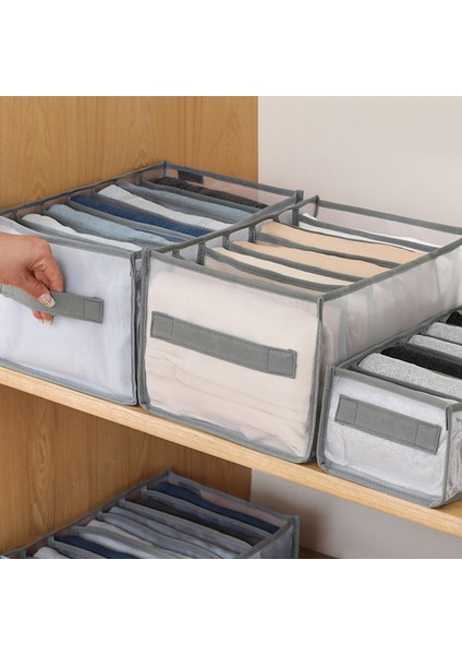Beyaz 9 Izgara Stili Kot Saklama Kutuları Dolap Düzenleyici Katlanabilir Iç Çamaşır Organizatörleri Pantolon Depolama Bölücüler Çekmece Organizatörleri Dolap Düzenleyici (Yurt Dışından)