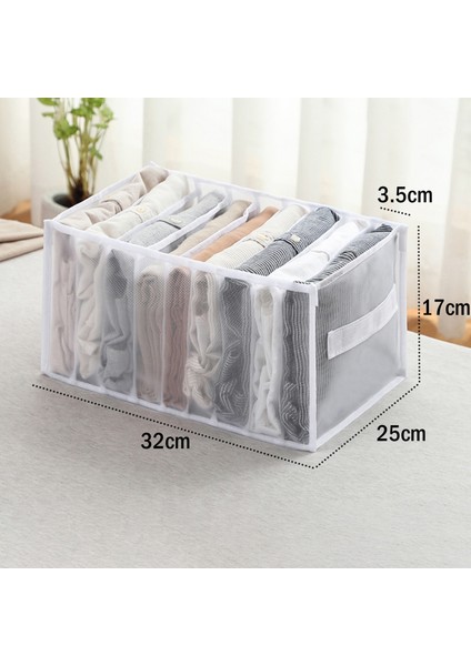 Beyaz 9 Izgara Stili Kot Saklama Kutuları Dolap Düzenleyici Katlanabilir Iç Çamaşır Organizatörleri Pantolon Depolama Bölücüler Çekmece Organizatörleri Dolap Düzenleyici (Yurt Dışından) fiyatları