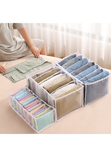Saplı Beyaz 7 Stili Klozet Organizatör Kot Saklama Kutusu Katlanabilir Iç Çamaşırı Organizatörleri Depolama Bölücüler Yurt Çorapları Giysi Çekmecesi Organizatör Kutusu (Yurt Dışından) fırsatları