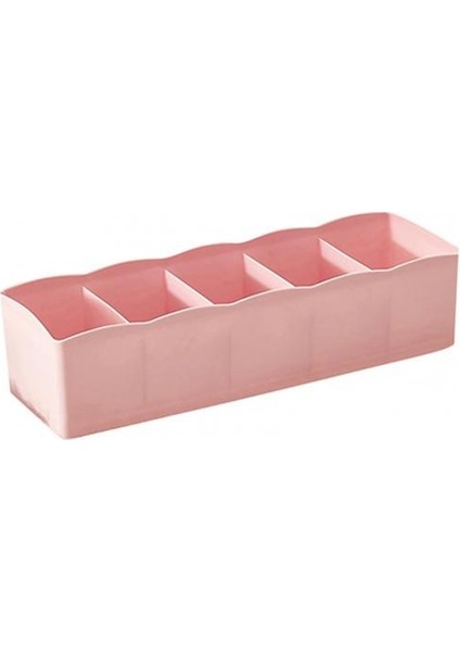 Pembe Tarzı Ev Plastik Saklama Kutusu Toplama Konteyner Çekmece Iç Çorap Kravat Kozmetik Organizatör (Yurt Dışından)