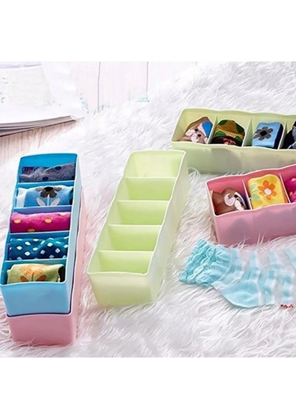 Pembe Tarzı Ev Plastik Saklama Kutusu Toplama Konteyner Çekmece Iç Çorap Kravat Kozmetik Organizatör (Yurt Dışından) fırsatları