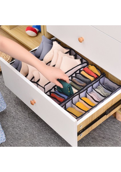01 11 Izgara Stili Ev Ayrılmış Iç Çamaşırı Yurdu Klozet Organizatör Çorap Saklama Kutusu 7 Izgara Sutyen Organizatör Katlanabilir Çekmece Organizatör (Yurt Dışından) indirimleri
