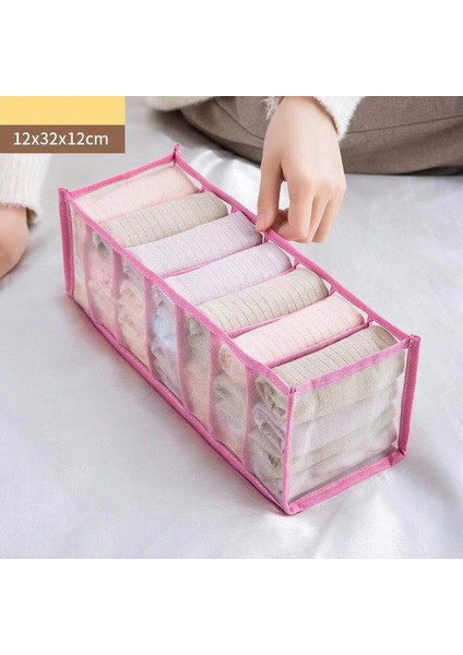Pembe 7girds Tarzı Iç Çamaşırı Sutyen Organizatör Saklama Kutusu Çekmece Dolap Organizatörleri Iç Çamaşırı Için Kutular Atkı Çorap Sutyen (Yurt Dışından) fiyatları