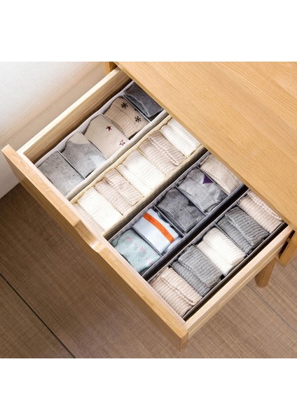 Bej Tarzı 5 Izgara Çorap Iç Çamaşırı Depolama Sepeti Dolap Organizatör Kutusu Havlu Konteyner Çamaşır Sepeti Çeşitli Eşyalar Iç Çamaşırı Saklama Kutusu (Yurt Dışından) fırsatları