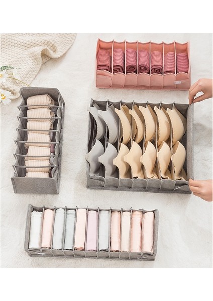 Siyah-M 11 Izgara Stili Katlanır Iç Çamaşırı Saklama Kutusu Dolap Çekmece Bölücü Giysi Saklama Kutusu Külot Atkı Çorap Bracloset Organizatör Syst (Yurt Dışından) modelleri