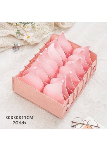 D Pembe-M-7 Stili Katlanabilir Iç Çamaşırı Çorap Bölücüler ile Saklama Kutusu Yatak Odası Dolap Organize Konteyner Taşınabilir Ev Alet Aksesuarları (Yurt Dışından) fiyatları