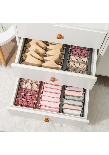 D Pembe-M-7 Stili Katlanabilir Iç Çamaşırı Çorap Bölücüler ile Saklama Kutusu Yatak Odası Dolap Organize Konteyner Taşınabilir Ev Alet Aksesuarları (Yurt Dışından) indirimleri