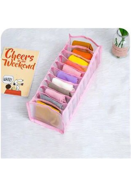 Pembe 11 Izgara Stili Bölmeli 3 Adet Iç Giyim Saklama Kutusu Çorap Sutyen Külot Organizatör Çekmeceler Bölücü Saklama Kutusu Dolap Çekmece Bölücü (Yurt Dışından) fiyatları