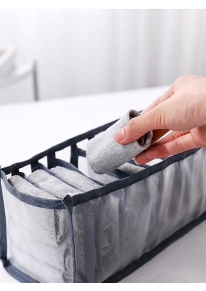 Bej 7 Grıd Stili Iç Çamaşırı Sutyen Organizatör Saklama Kutusu 3 Renkler Çekmece Dolap Organizatörleri Kutuları Iç Çamaşırı Atkı Çorap Sutyen Dropship (Yurt Dışından) fırsatları