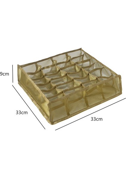 Altın 33X33X9 Stili Dolap Organizatör Iç Çamaşırı Çorap Ev Kabine Bölücü Saklama Kutusu Giysiler Için Depolama Organizatör Katlanabilir Çekmece Organizatör (Yurt Dışından) fiyatları