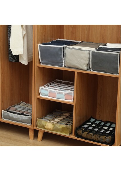 Altın 33X33X9 Stili Dolap Organizatör Iç Çamaşırı Çorap Ev Kabine Bölücü Saklama Kutusu Giysiler Için Depolama Organizatör Katlanabilir Çekmece Organizatör (Yurt Dışından) modelleri