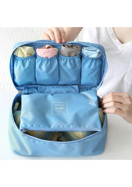 Şarap Kırmızısı Stili Çok Fonksiyonlu Tuvalet Organizatör Iç Sutyen Fg Çanta Space Saver Yüksek Kapasiteli Kozmetik Çantaları Su Geçirmez Seyahat Kutusu (Yurt Dışından) fırsatları