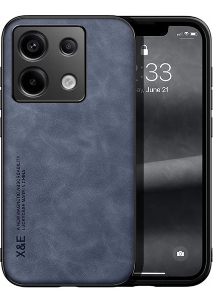 Poco X6 Cilt Hissi Manyetik Çekim Cep Telefonu Kılıfı (Yurt Dışından)