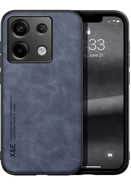 Poco X6 Cilt Hissi Manyetik Çekim Cep Telefonu Kılıfı (Yurt Dışından)