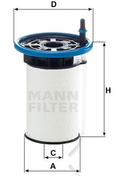 PU7005 Mazot Filtresi Doblo 10- Idea / Combo 12- 1.3 Jtd 1.6 Jtd Euro5