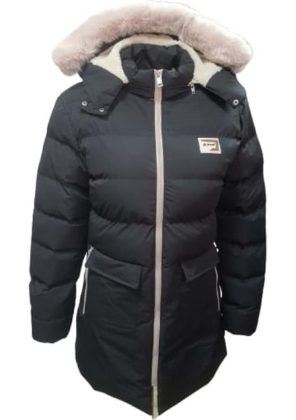 Fmf Company F01479 Çocuk Kız Şişme Dolum Kapüşonlu Kaban - F01479 - Siyah fiyatları