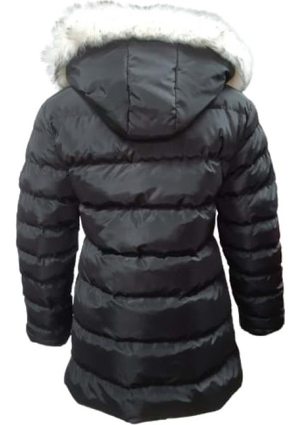 Jenerik J01804 Çocuk Kız Şişme Dolum Kapüşonlu Mont - J01804 - Siyah fiyatları
