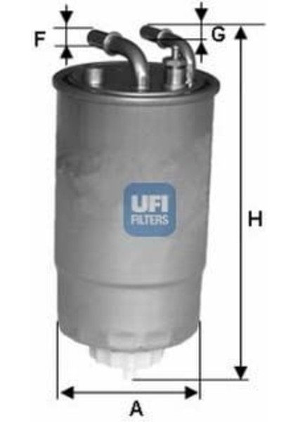 Ufı 24.one.02 Mazot Filtresi Corsa D 06- 1.3 Cdtı Z13DT Z13DTH Z13DTJ