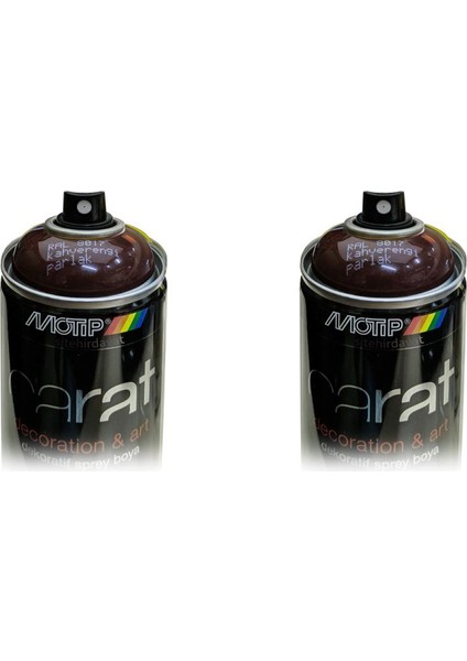 Carat Ral 8017 Parlak Kahverengi Sprey Boya 2 Adet