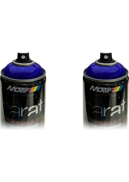 Carat Ral 5002 Parlak Koyu Lacivert Sprey Boya 2 Adet