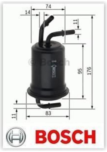 F026403012 Benzin Filtresi A4 A6 A8 2.0 Fsı 3.0 Tfsı