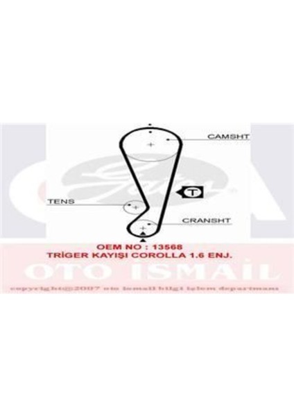 5403XS Trıger Eksantrık Kayısı Corolla AE101 AE111 93-00 1.6ıe 117X211