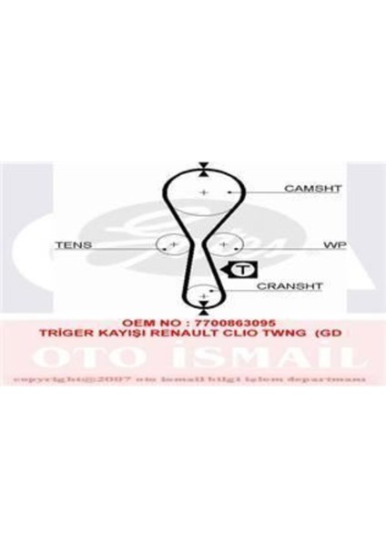 5454XS Trıger Eksantrık Kayısı Clıo Twıngo 1.2 8V D7F 087X170