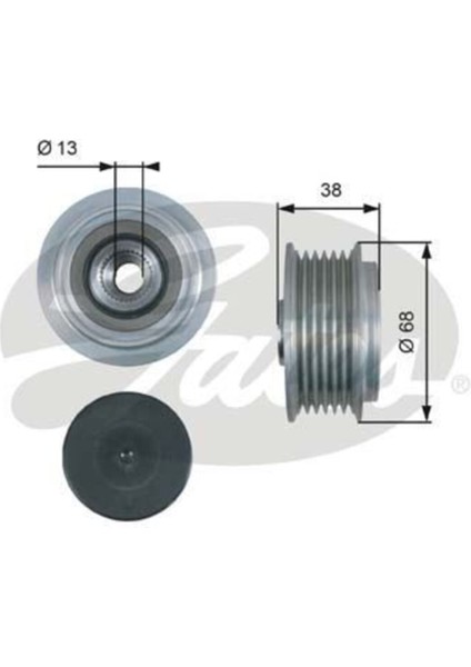 OAP7185 Alternatör Kasnagı Corolla Aurıs 1.4 D4D