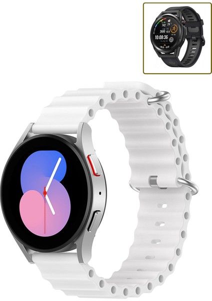 Huawei Watch Gt Runner Uyumlu Kordon Ocean Silindirik Dalgalı Tasarım Kayış