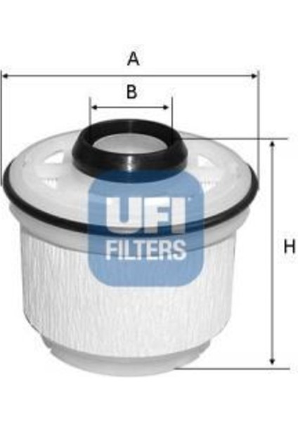 Ufı 26.045.00 Mazot Filtresi Hılux Vıgo 06-11 / D-Max 12- 2.5 Crdı Uyumlu