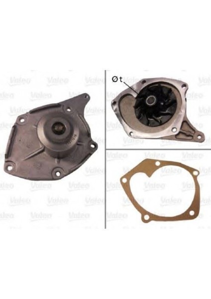 506863 Devırdaımsu Pompası Uyumlu Clıo Iıı Kangoo Iı Meganeıı 05- Fluence/logan Duster/mıcra Note Qashqaı 1