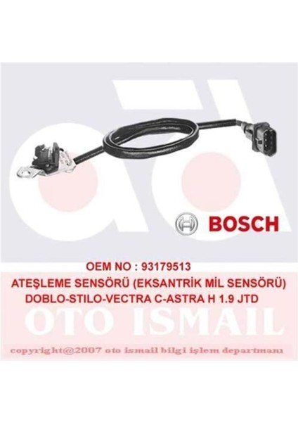 281002213 Eksantrık Mıl Sensörü Doblo / Astra H Vectra C 1.9 Jtd Atesleme Impulsu