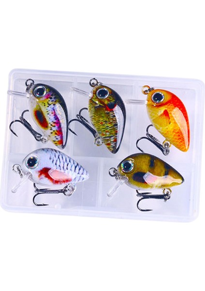 5 Mini Crankbait Sert I Su ve Tuzlu Su D (Yurt Dışından)